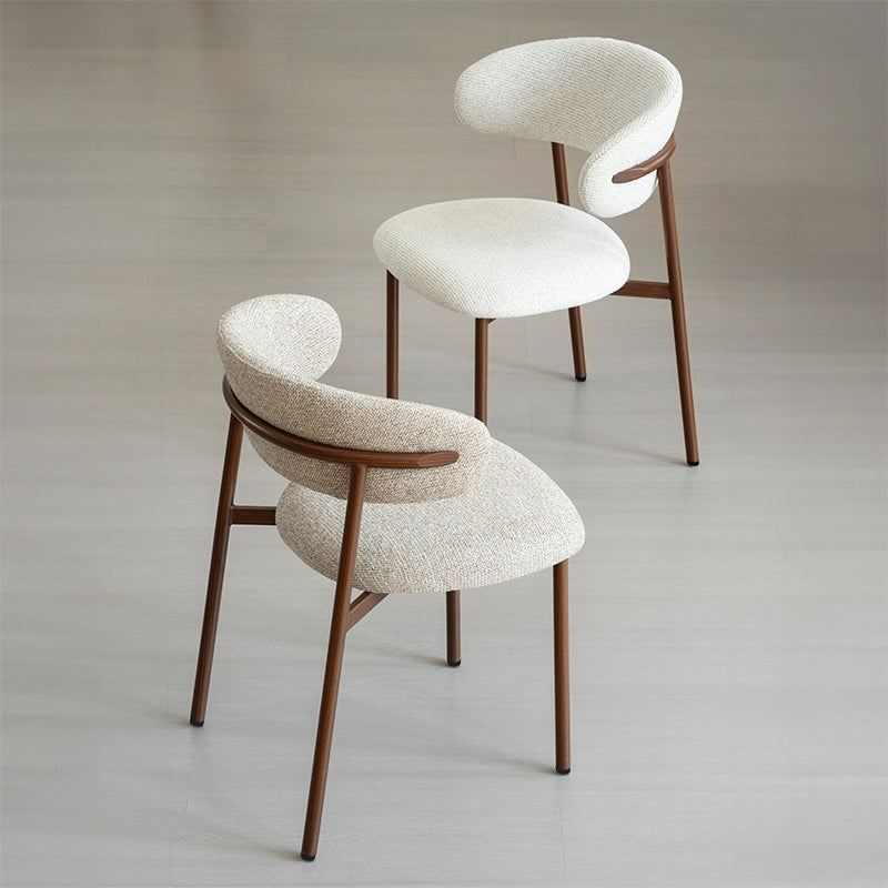 Chaise de salle à manger Zahra S [Lot de 2] [Tissu effet lin] [⌀ 2.5 cm]