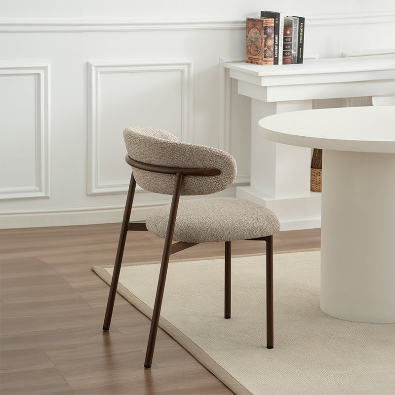 Chaise de salle à manger Zahra S [Lot de 2] [Tissu en lin] [⌀ 2.5 cm]