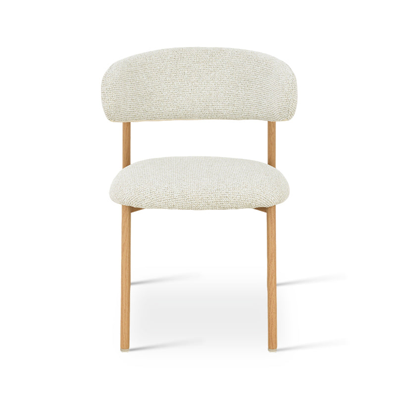 Chaise de salle à manger Zahra S [Lot de 2] [Tissu effet lin] [⌀ 2.5 cm]