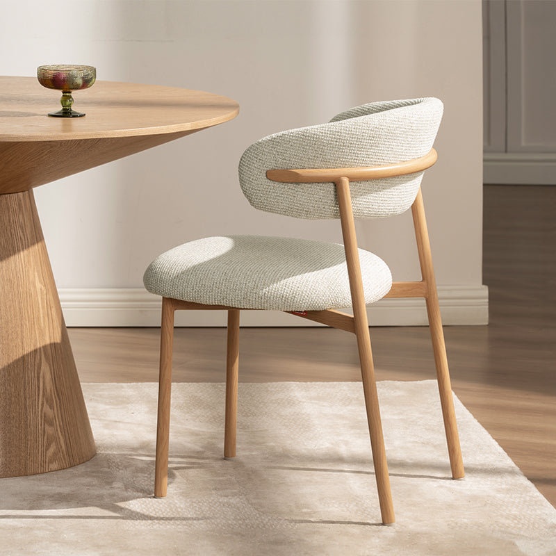 Chaise de salle à manger Zahra S [Lot de 2] [Tissu effet lin] [⌀ 2.5 cm]