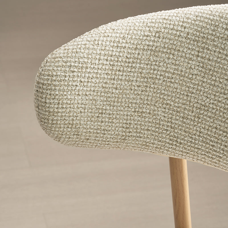 Chaise de salle à manger Zahra S [Lot de 2] [Tissu effet lin] [⌀ 2.5 cm]