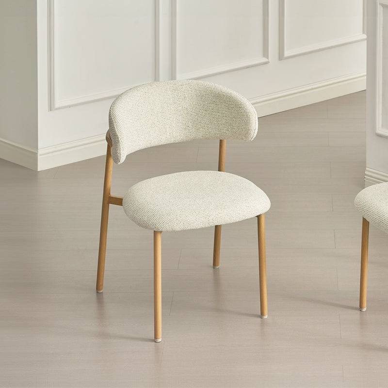 Chaise de salle à manger Zahra S [Lot de 2] [Tissu effet lin] [⌀ 2.5 cm]