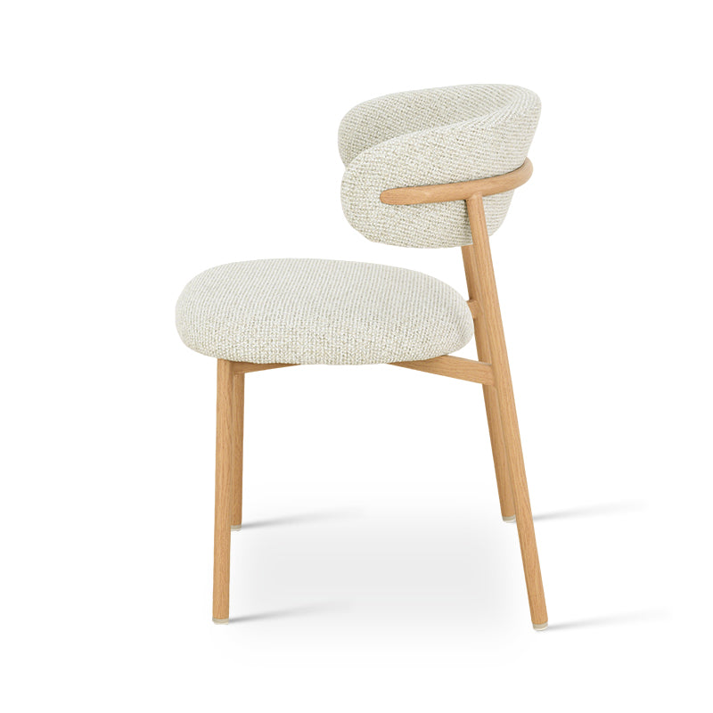 Chaise de salle à manger Zahra S [Lot de 2] [Tissu effet lin] [⌀ 2.5 cm]