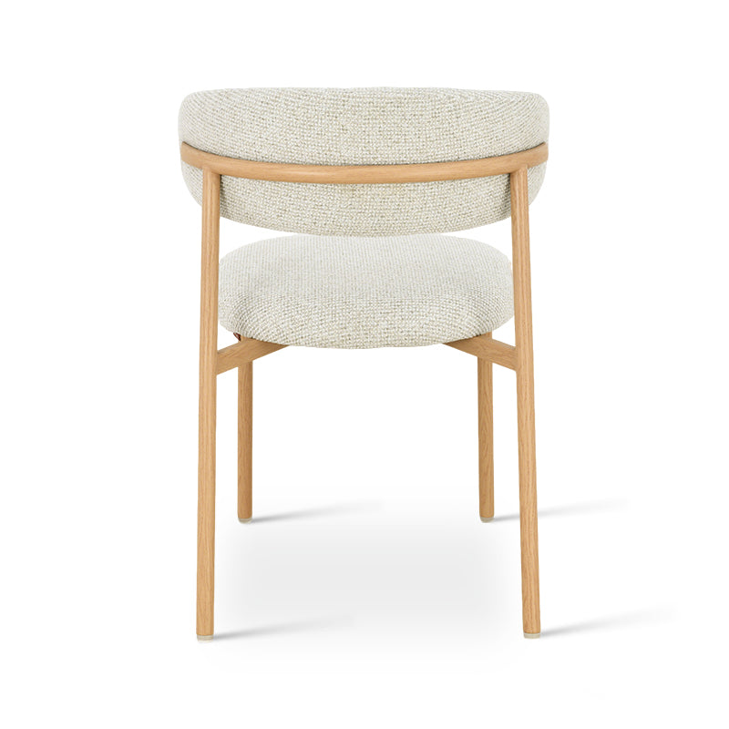 Chaise de salle à manger Zahra S [Lot de 2] [Tissu effet lin] [⌀ 2.5 cm]