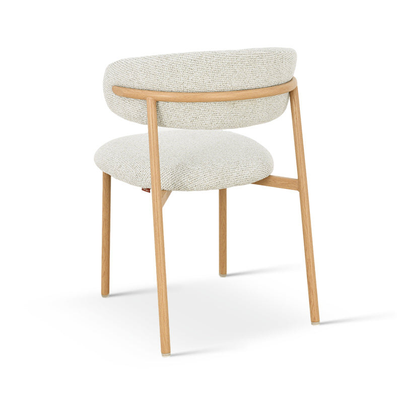 Chaise de salle à manger Zahra S [Lot de 2] [Tissu effet lin] [⌀ 2.5 cm]