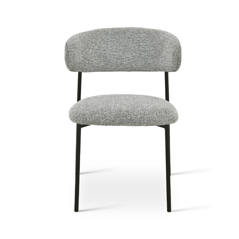Chaise de salle à manger Zahra [Lot de 2] [Tissu Boucle][Tissu effet lin] [⌀ 1.9 cm]