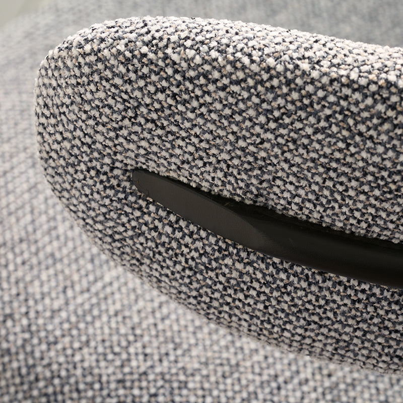 Chaise de salle à manger Zahra [Lot de 2] [Tissu Boucle][Tissu effet lin] [⌀ 1.9 cm]