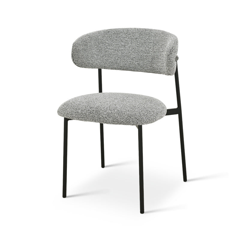 Chaise de salle à manger Zahra [Lot de 2] [Tissu Boucle][Tissu effet lin] [⌀ 1.9 cm]