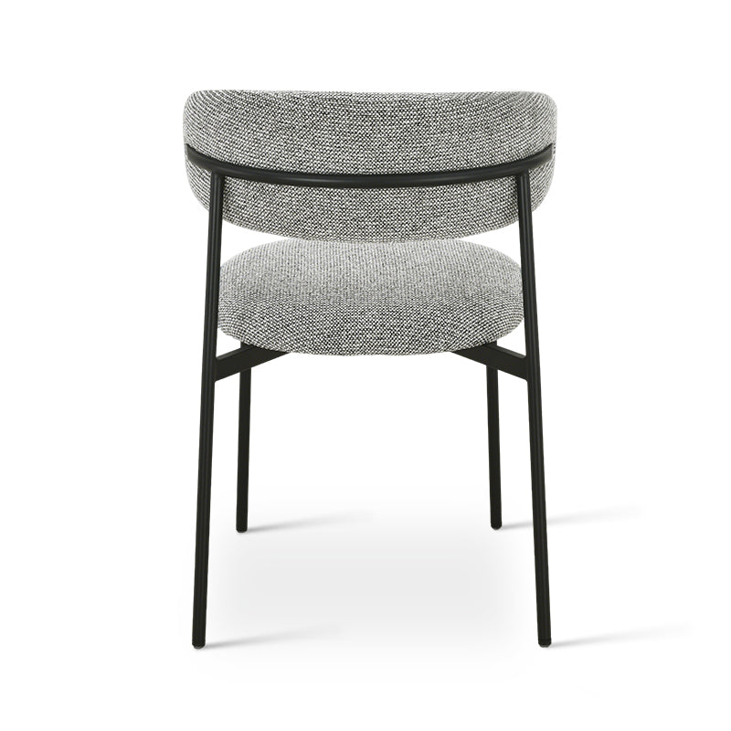 Chaise de salle à manger Zahra [Lot de 2] [Tissu Boucle][Tissu effet lin] [⌀ 1.9 cm]