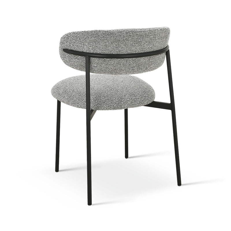 Chaise de salle à manger Zahra [Lot de 2] [Tissu Boucle][Tissu effet lin] [⌀ 1.9 cm]