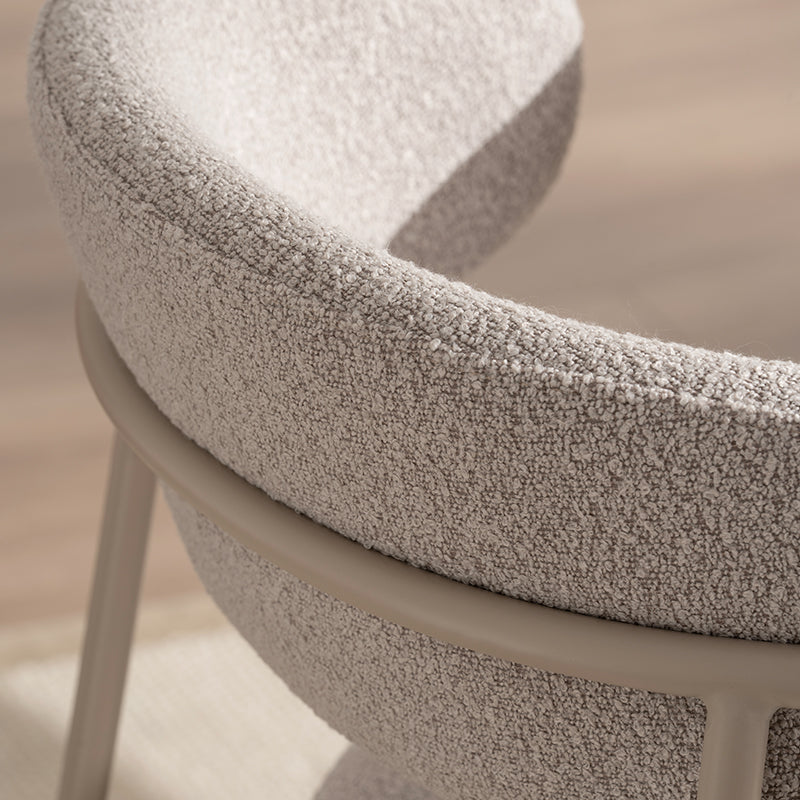 Chaise de salle à manger Zahra [Lot de 2] [Tissu Boucle] [⌀ 1.9 cm]