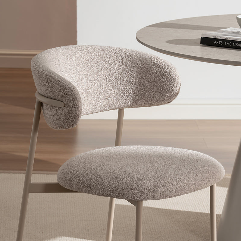 Chaise de salle à manger Zahra [Lot de 2] [Tissu Boucle] [⌀ 1.9 cm]