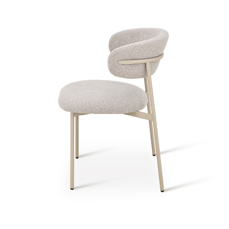 Chaise de salle à manger Zahra [Lot de 2] [Tissu Boucle] [⌀ 1.9 cm]