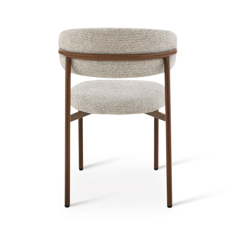 Chaise de salle à manger Zahra S [Lot de 2] [Tissu effet lin] [⌀ 2.5 cm]