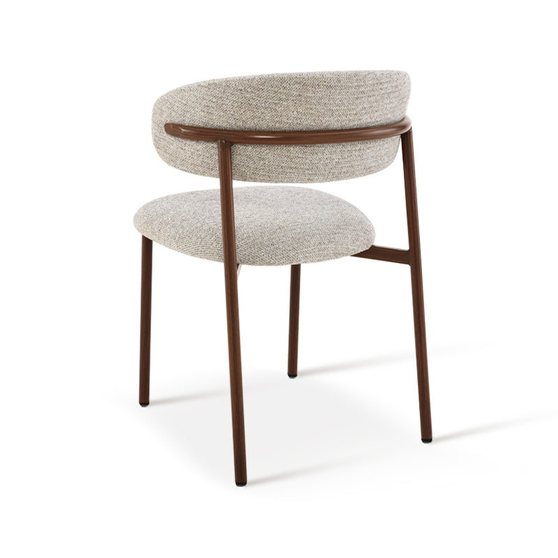 Chaise de salle à manger Zahra S [Lot de 2] [Tissu effet lin] [⌀ 2.5 cm]