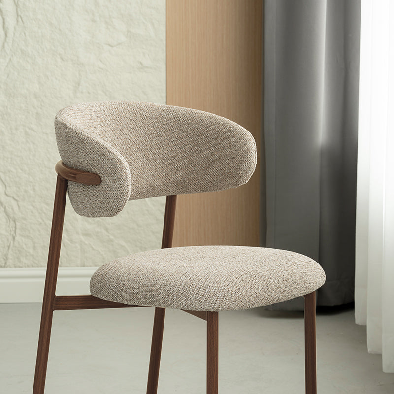 Chaise de salle à manger Zahra S [Lot de 2] [Tissu effet lin] [⌀ 2.5 cm]