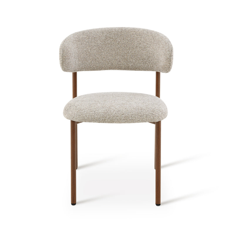 Chaise de salle à manger Zahra S [Lot de 2] [Tissu effet lin] [⌀ 2.5 cm]