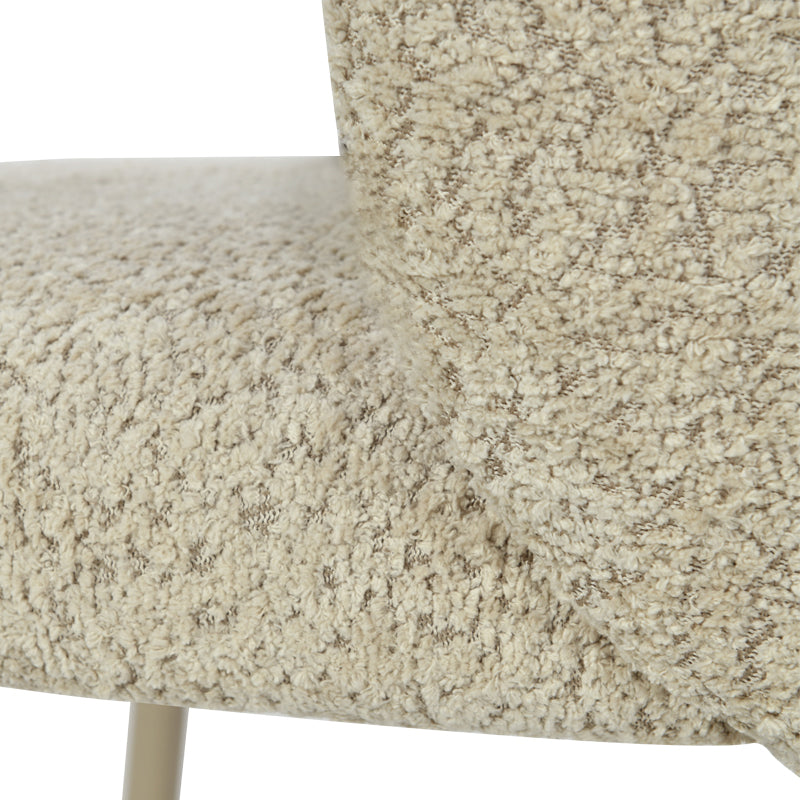 Chaise de Salle à Manger Yasin [Lot de 2] [Tissu Bouclette]