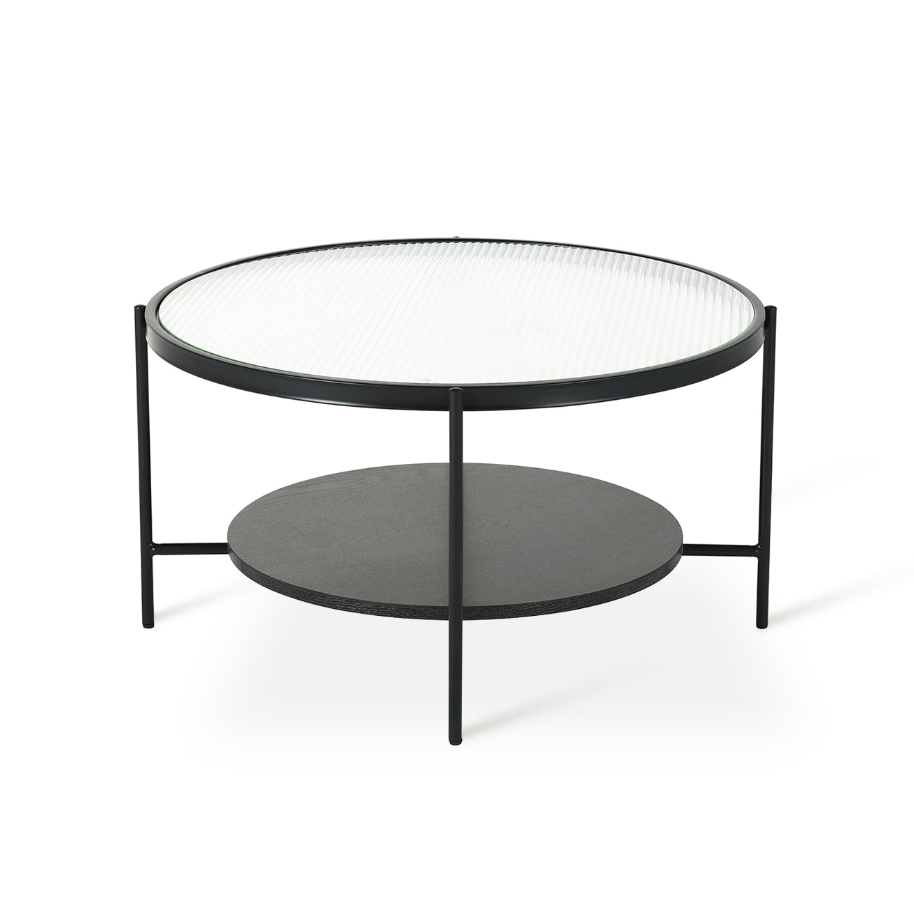 Table basse ronde Kiana [Noire]