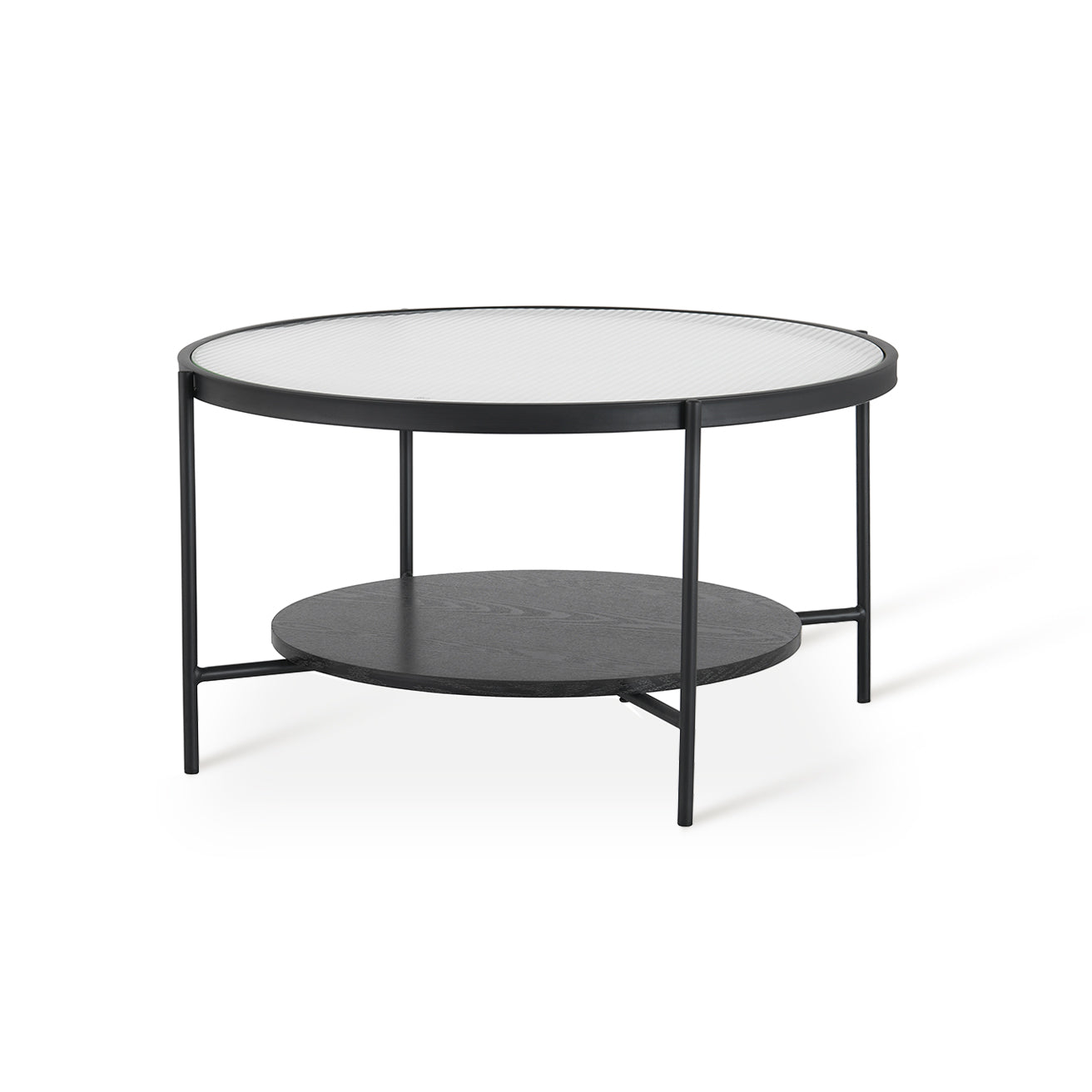 Table basse ronde Kiana [Noire]