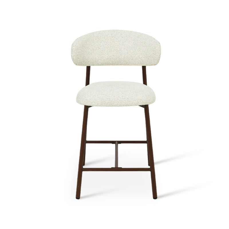 Tabouret de Bar Zahra S [Lot de 2] [Tissu effet lin] [65 cm] [⌀ 2.5 cm]