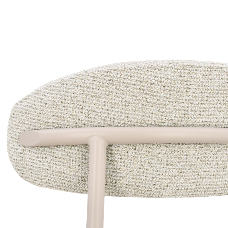 Tabouret de Bar Zahra S [Lot de 2] [Tissu effet lin] [65 cm] [⌀ 2.5 cm]