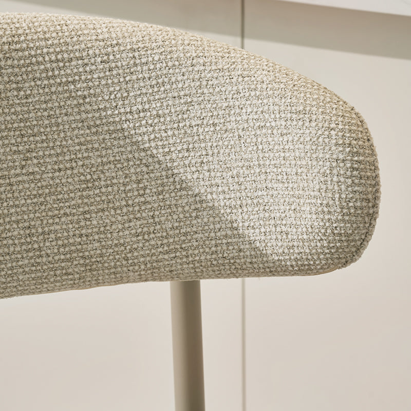 Tabouret de Bar Zahra S [Lot de 2] [Tissu effet lin] [65 cm] [⌀ 2.5 cm]