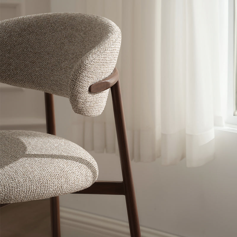 Tabouret de Bar Zahra S [Lot de 2] [Tissu en lin] [65 cm] [⌀ 2.5 cm]