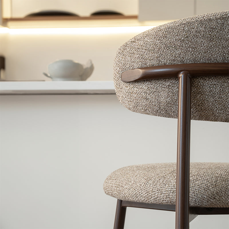 Tabouret de Bar Zahra S [Lot de 2] [Tissu en lin] [65 cm] [⌀ 2.5 cm]