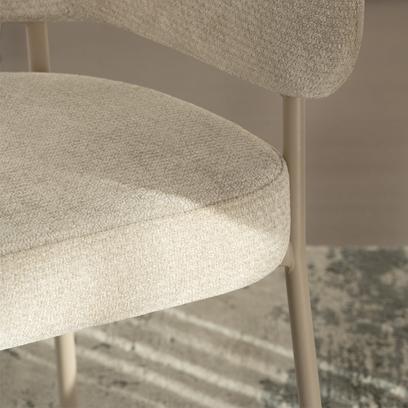 Fauteuil salle à manger Eloise [Lot de 2] [Velours & Chenille]