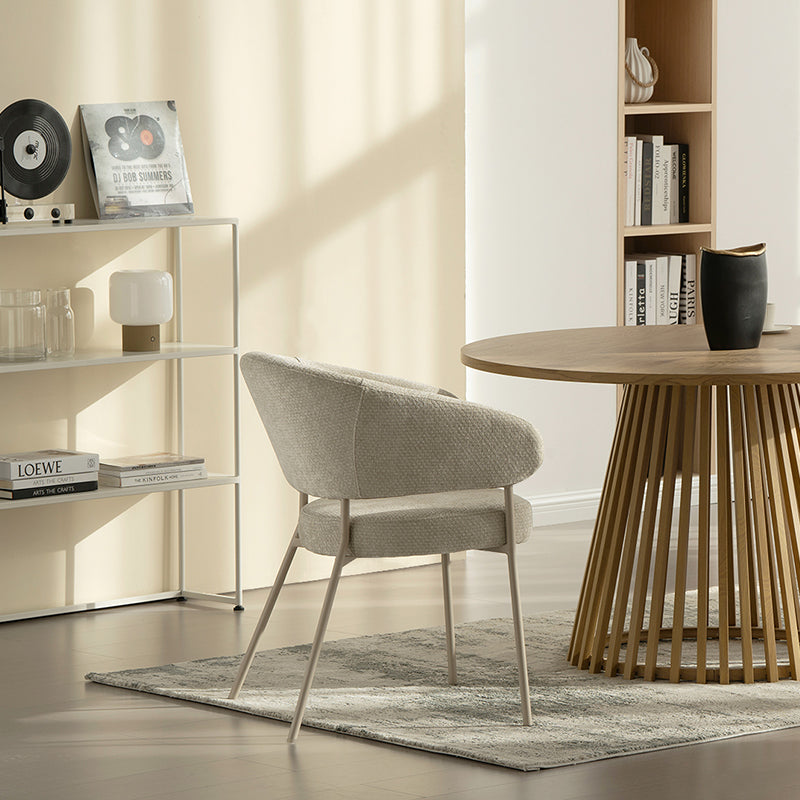 Fauteuil salle à manger Eloise [Lot de 1] [Velours & Chenille]