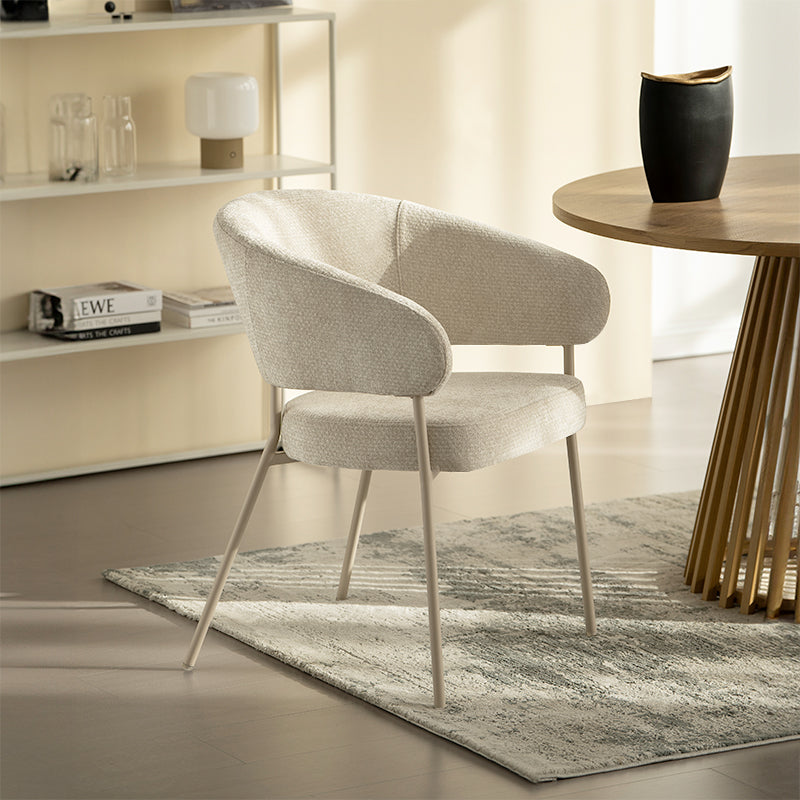Fauteuil salle à manger Eloise [Lot de 1] [Velours & Chenille]