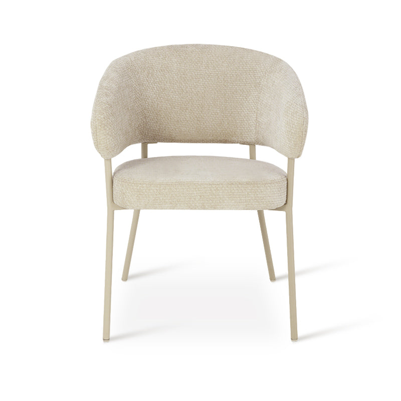 Fauteuil salle à manger Eloise [Lot de 1] [Velours & Chenille]