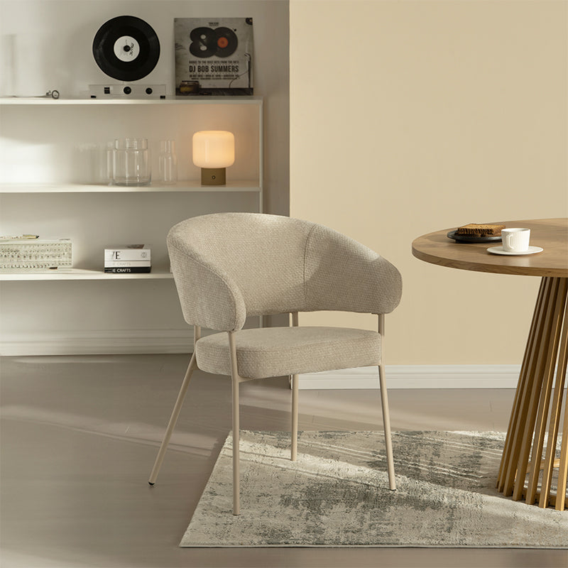 Fauteuil salle à manger Eloise [Lot de 2] [Velours & Chenille]