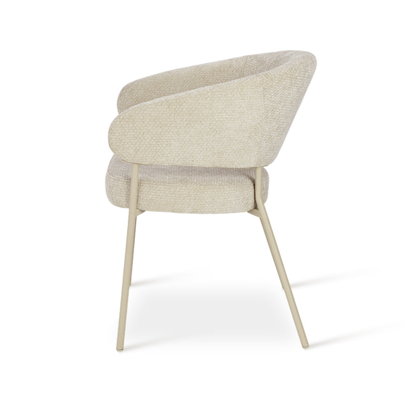 Fauteuil salle à manger Eloise [Lot de 1] [Velours & Chenille]