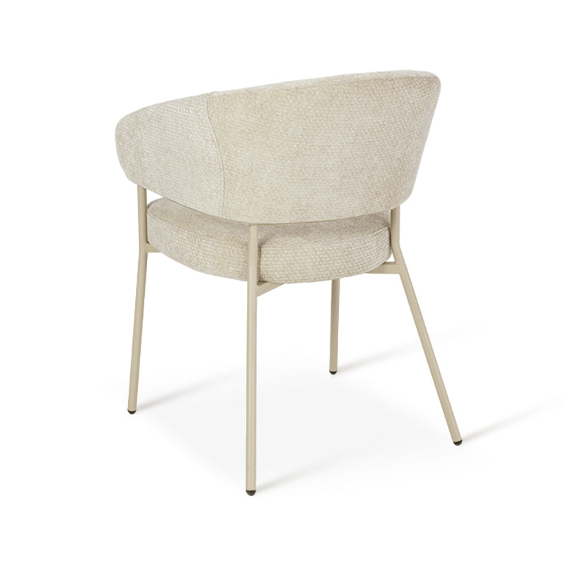 Fauteuil salle à manger Eloise [Lot de 2] [Velours & Chenille]