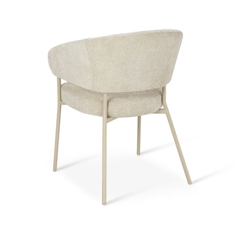 Fauteuil salle à manger Eloise [Lot de 1] [Velours & Chenille]