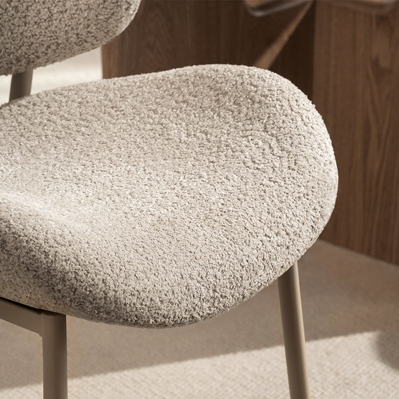 Chaise de Salle à Manger Hadley [Lot de 2] [Beige] [Tissu Bouclette]