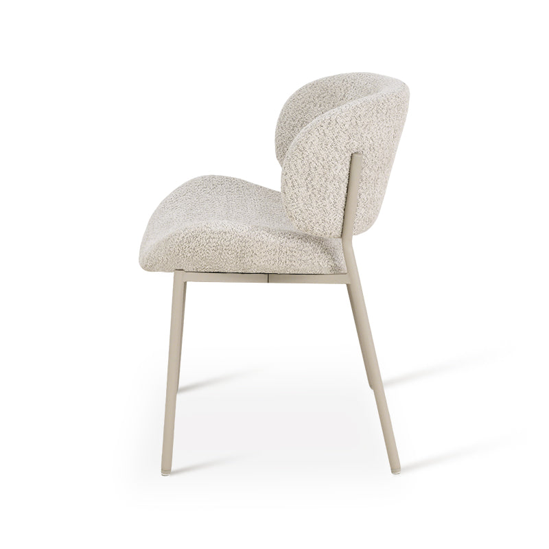 Chaise de Salle à Manger Hadley [Lot de 2] [Beige] [Tissu Bouclette]