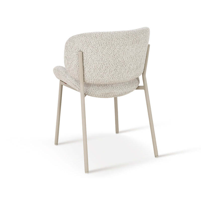 Chaise de Salle à Manger Hadley [Lot de 2] [Beige] [Tissu Bouclette]