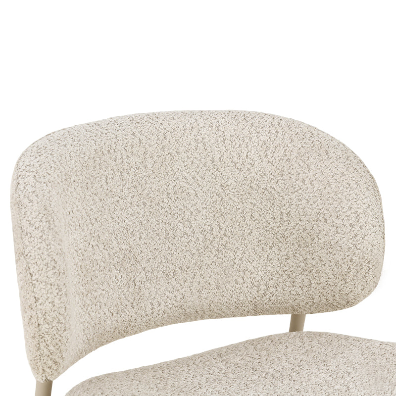 Chaise de Salle à Manger Hadley [Lot de 2] [Beige] [Tissu Bouclette]
