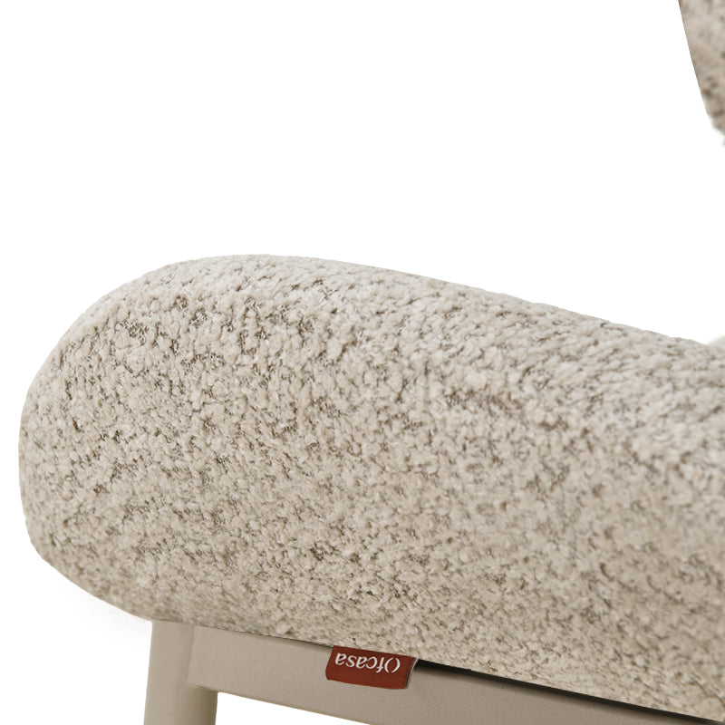 Chaise de Salle à Manger Hadley [Lot de 2] [Beige] [Tissu Bouclette]