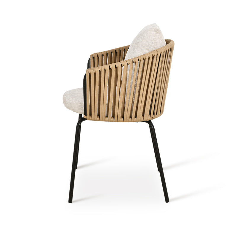 Chaise de salle à manger Louisa [Lot de 1] [Tissu en lin]