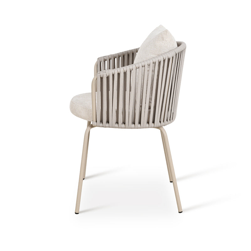 Chaise de salle à manger Louisa [Lot de 1] [Tissu en lin]