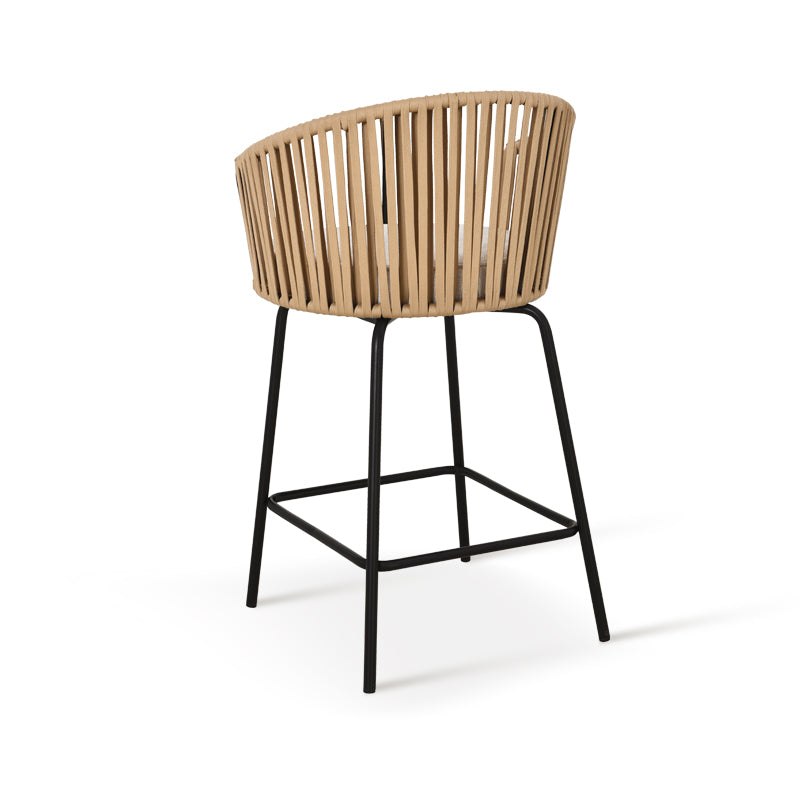 Tabouret de Bar Louisa [Lot de 2] [Tissu en lin] [65 cm]