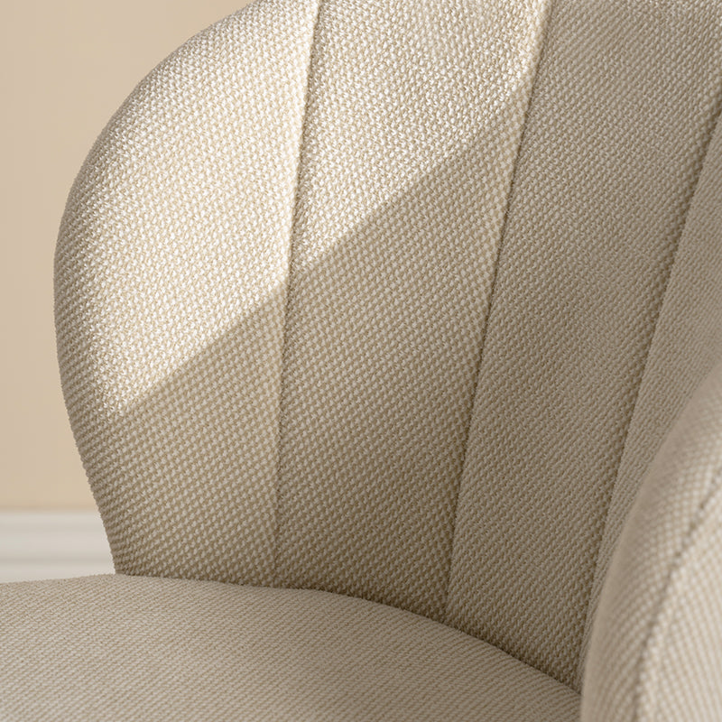 Chaise de salle à manger Seraphina [Chenille][Tissu effet lin][Lot de 2]