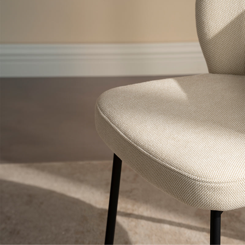 Chaise de salle à manger Seraphina [Chenille][Tissu effet lin][Lot de 2]