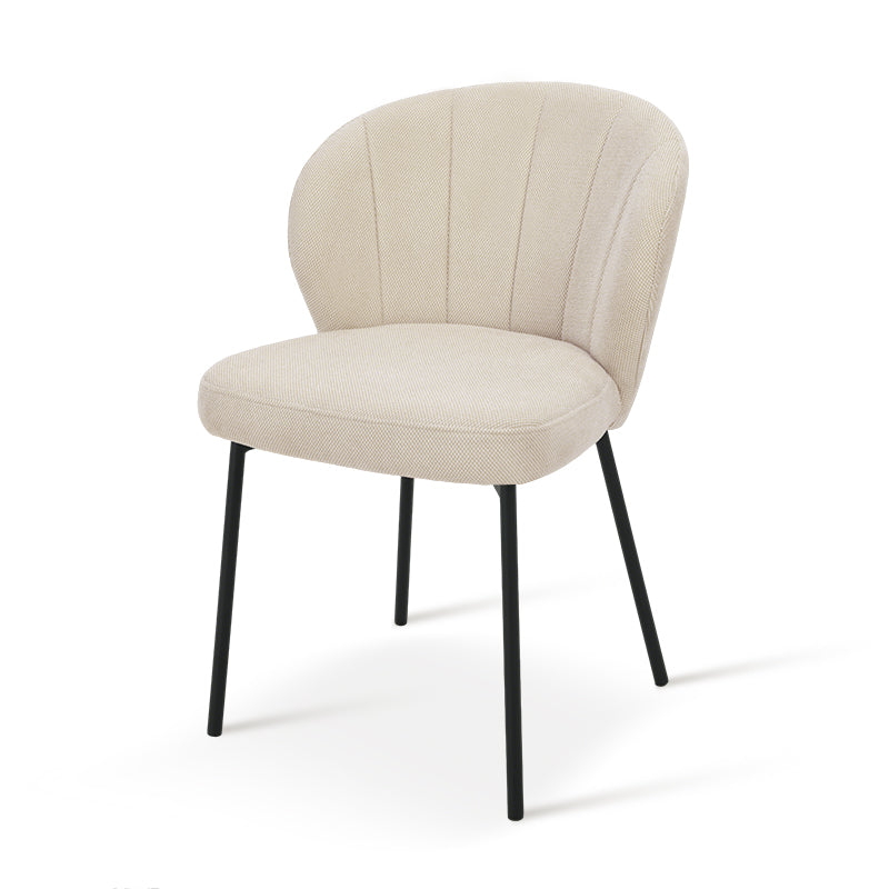Chaise de salle à manger Seraphina [Chenille][Tissu effet lin][Lot de 2]