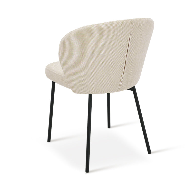 Chaise de salle à manger Seraphina [Chenille][Tissu effet lin][Lot de 2]