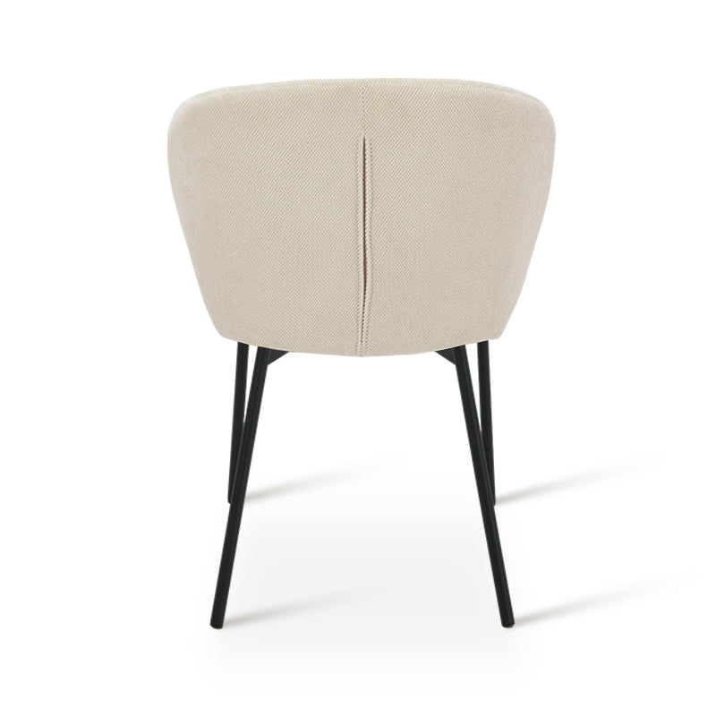 Chaise de salle à manger Seraphina [Chenille][Tissu effet lin][Lot de 2]